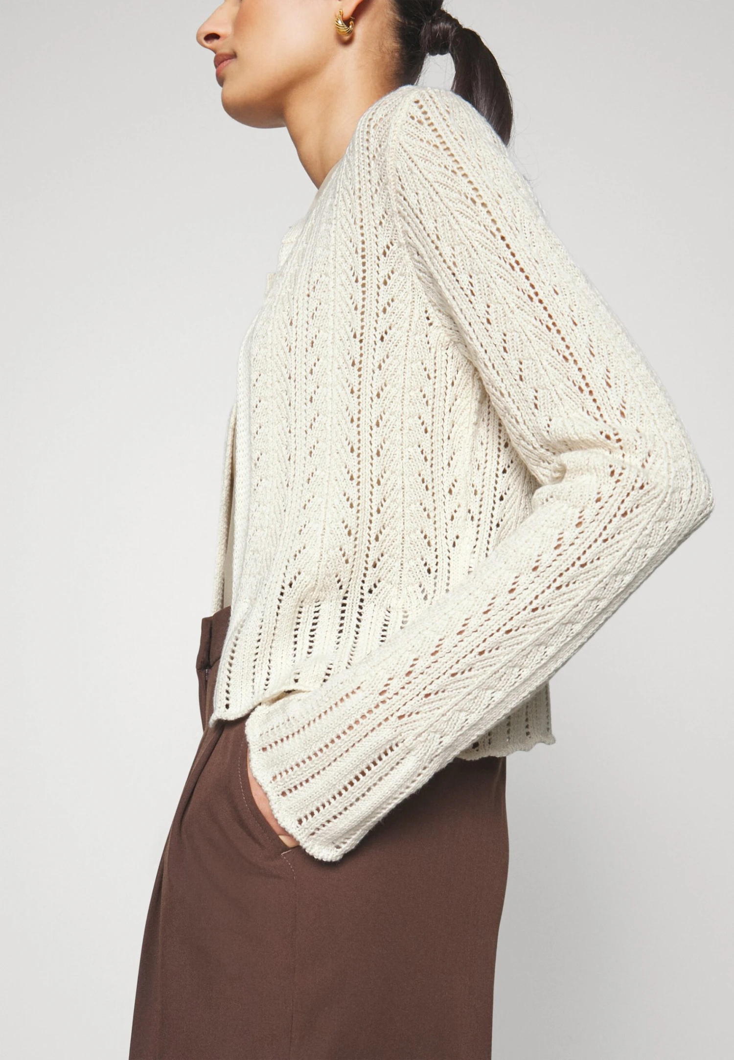 Anna Field Pointelle BoleroCardigan Offwhite Donna Maglieria AN621I0IO-A11 9 Anna Field Pointelle BoleroCardigan Offwhite Donna Maglieria AN621I0IO-A11 - immagine 7