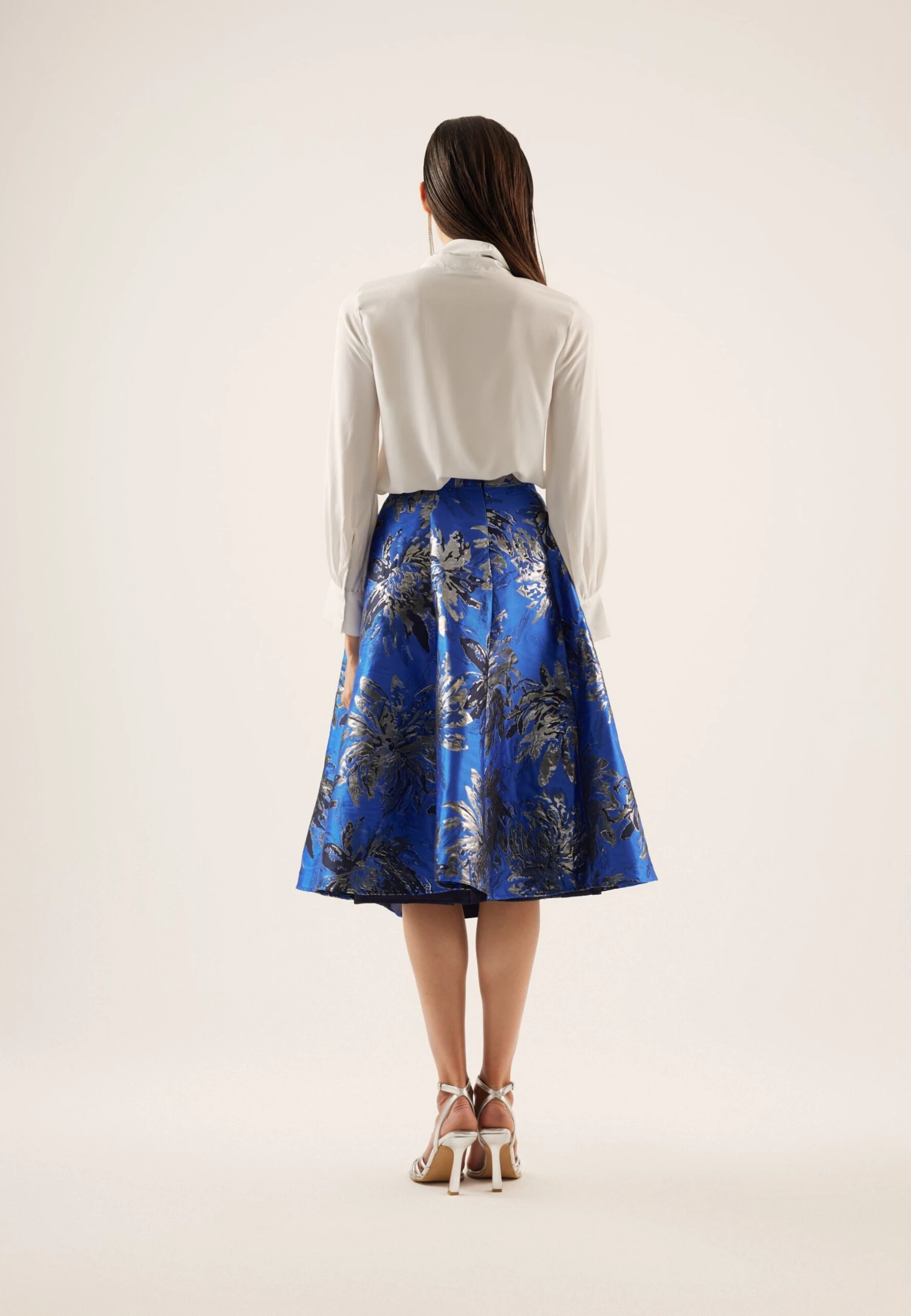 Anna Field Gonna A Campana - Blue/Silver 5 Anna Field Gonna A Campana - Blue/Silver - immagine 3