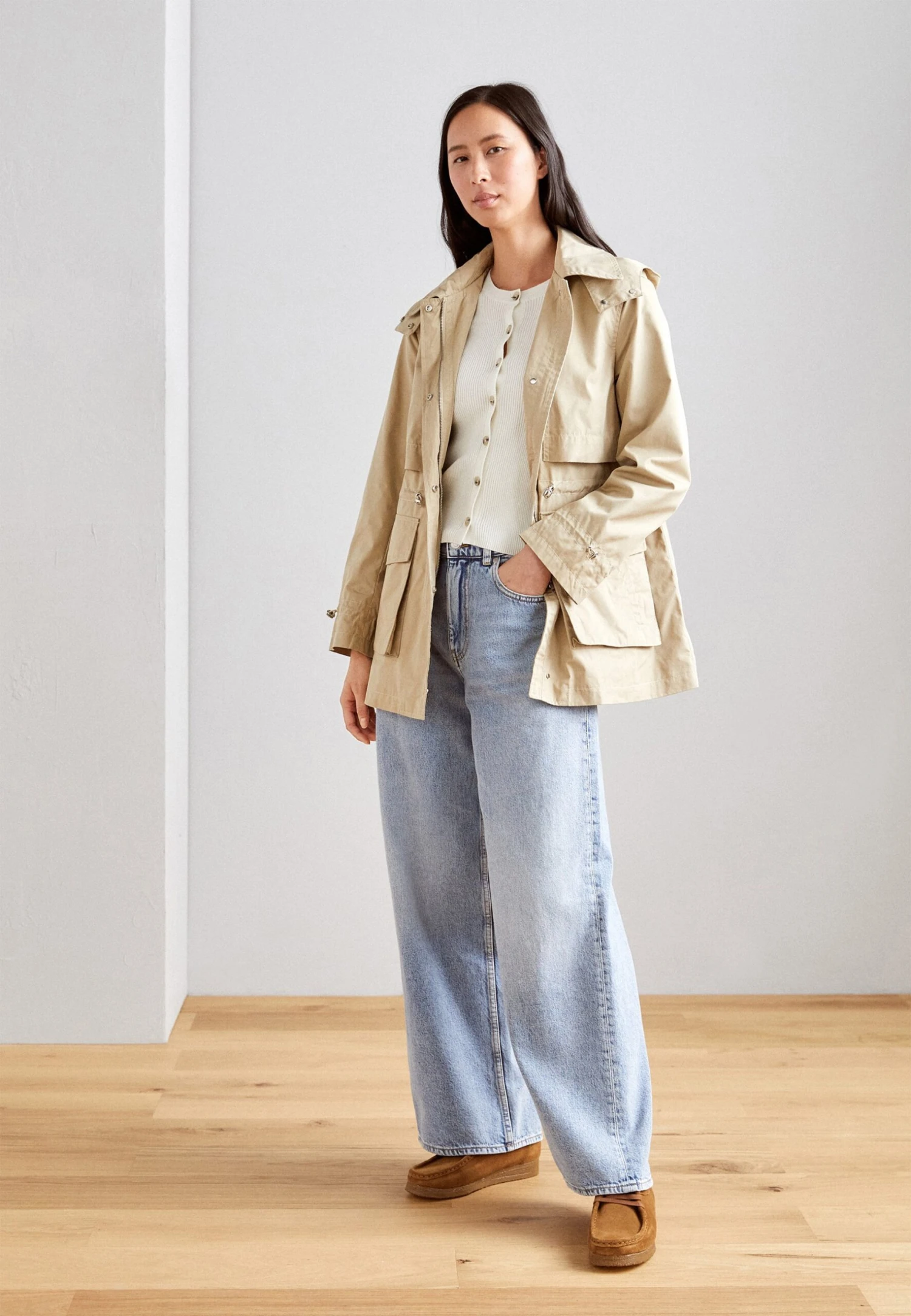 Anna Field Giacca Da Mezza StagioneBeige Donna Giacche E Blazer AN621U028-B11 4 Anna Field Giacca Da Mezza StagioneBeige Donna Giacche E Blazer AN621U028-B11 - immagine 2