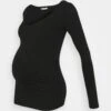 V Neck Basic Long Sleeve TopMaglietta A Manica LungaBlack Donna T-shirt E Top EX429G031-Q11
