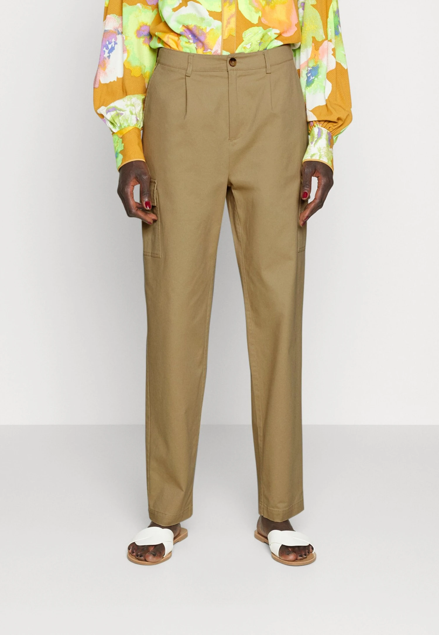 Pantaloni CargoBeige Donna Pantaloni ANH21A00V-B11 3 Pantaloni CargoBeige Donna Pantaloni ANH21A00V-B11