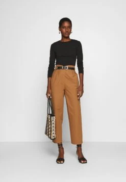 Anna Field 2 PackMaglietta A Manica LungaWhite/Black Donna T-shirt E Top AN621D0U6-A11