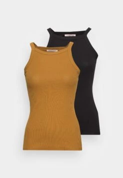 Anna Field 2 Pack - Top - Black/Khaki 12 Anna Field 2 Pack - Top - Black/Khaki -Anna Field 29a5c3680a8242aca3cd6e5861d5c899