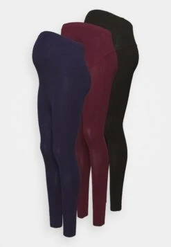 3 PackLeggingsBlack/Bordeaux/Dark Blue Donna Pantaloni EX429B00M-Q12 -Anna Field 2f8f5b9236854595ad73cf508690b396