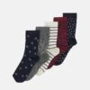 Anna Field 5 Pack - Calze - Dark Blue/Dark Red 1 Anna Field 5 Pack - Calze - Dark Blue/Dark Red -Anna Field 40f7ff545d8c445daaba3210226133d0