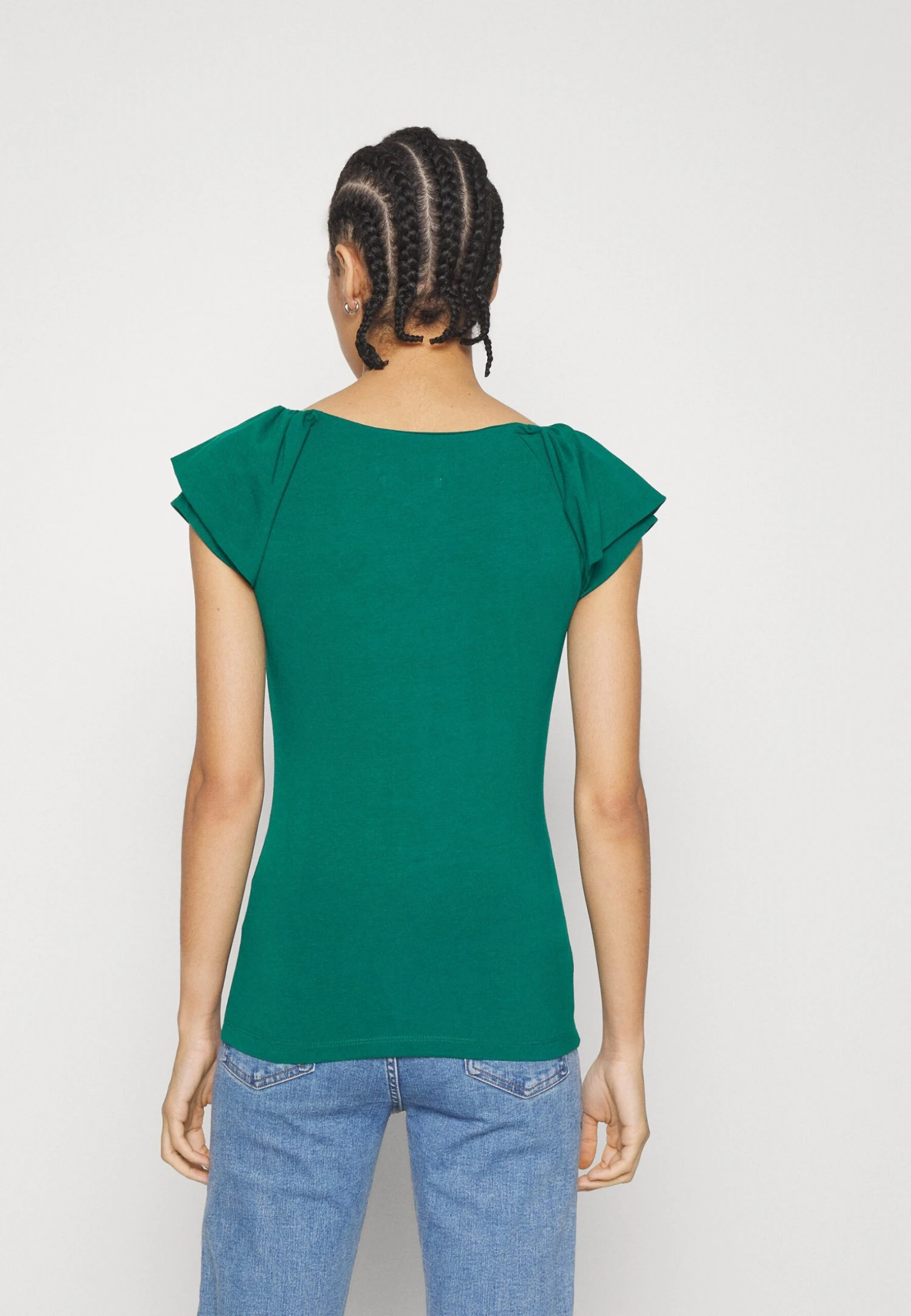 Anna Field T-Shirt BasicDark Green Donna T-shirt E Top AN621D17W-M11 6 Anna Field T-Shirt BasicDark Green Donna T-shirt E Top AN621D17W-M11 - immagine 4