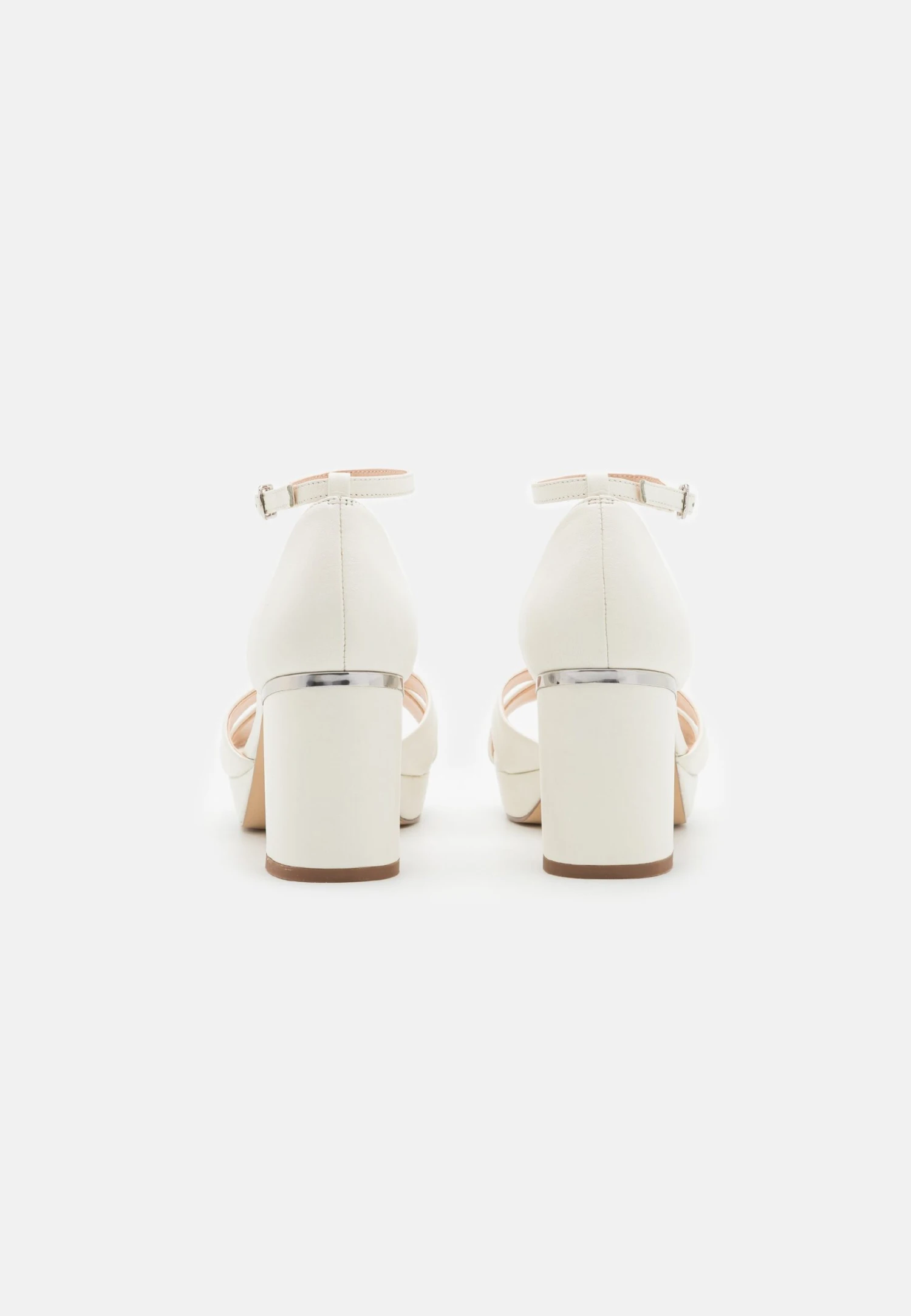 Leather - Sandali Con Plateau - White 6 Leather - Sandali Con Plateau - White - immagine 4