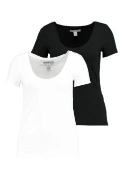 Anna Field 2 PackT-Shirt BasicWhite/Black Donna T-shirt E Top AN621D0Q8-Q11 -Anna Field 649693eb35dd4a52a4dfcb4efd25b2fd