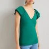 Anna Field T-Shirt BasicDark Green Donna T-shirt E Top AN621D17W-M11
