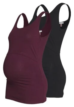 Nursing 2 PackTopTopBordeaux/Black Donna T-shirt E Top EX429G02A-G11 -Anna Field 67eeb7dbcef342dbac5172d2e50d5ffe