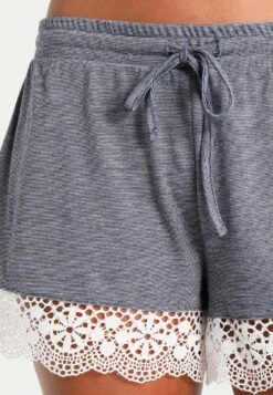 Anna Field Sarah Short Pj Set PigiamaOff-White/Dark Blue Donna Intimo Notte E Loungewear AN681BA0K-A11 -Anna Field 6f89a2a5cdf84a3c8c843968bd01c00e