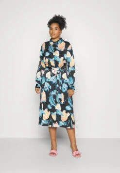 Abito A Camicia - Blue/Pink