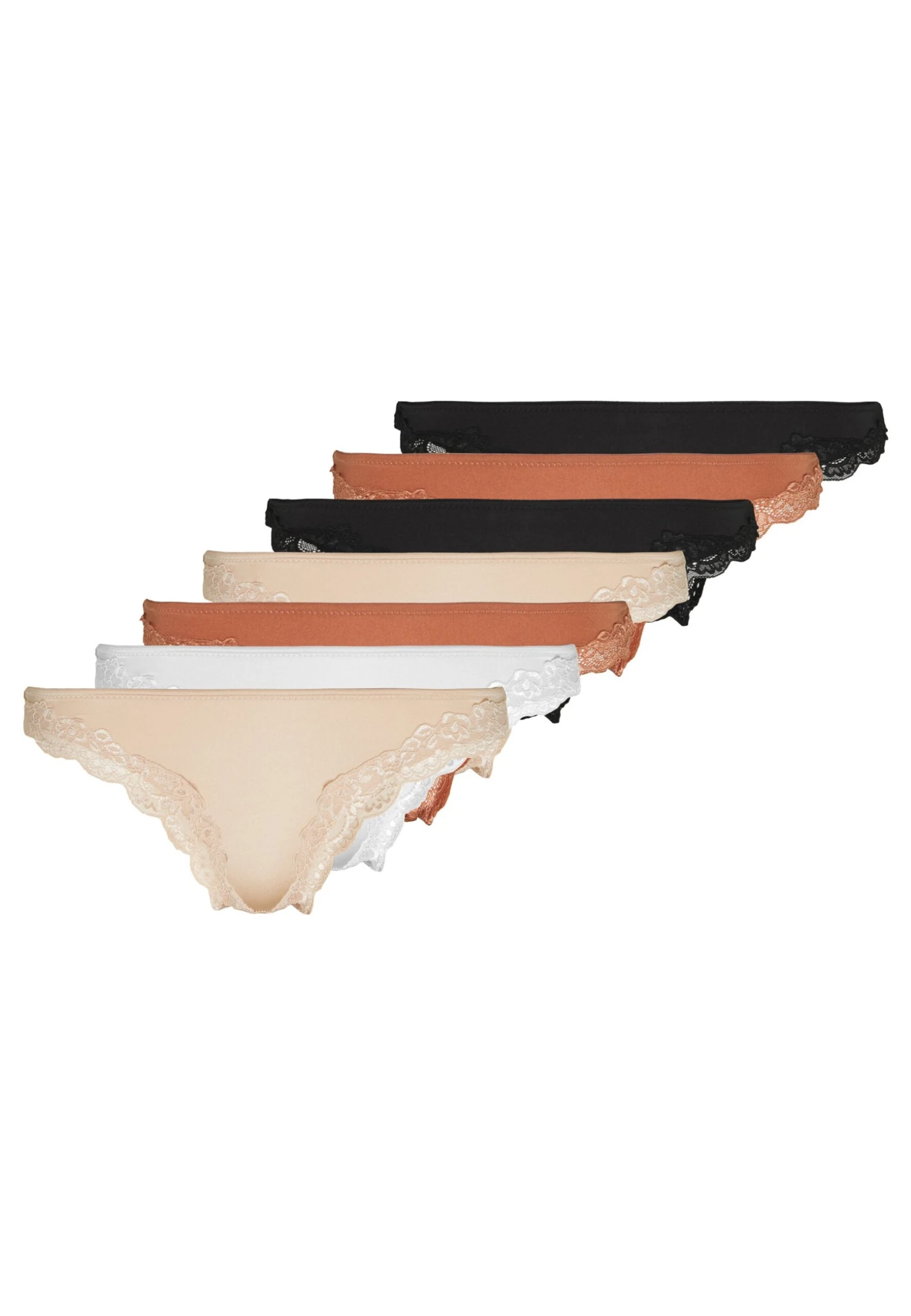 Anna Field Samira 7Pp Thong Lace MicroPerizomaBlack/White/Tan Donna Intimo AN681R034-Q11 3 Anna Field Samira 7Pp Thong Lace MicroPerizomaBlack/White/Tan Donna Intimo AN681R034-Q11