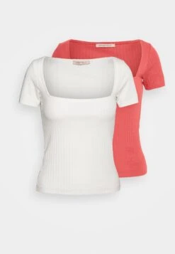 Anna Field 2 PackT-Shirt BasicRed/White Donna T-shirt E Top AN621D187-G11 -Anna Field 8b8a67e46f34420bae40ec6554872b09