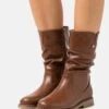 Anna Field Winter Boot - Stivali Alti - Cognac