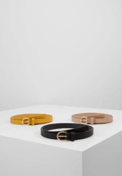 Anna Field 3 PackCinturaBlack/Yellow/Taup Donna Cinture AN651D01Z-Q14