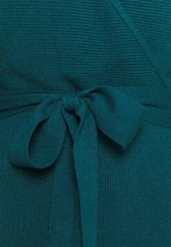 Anna Field Wrap V Ausschnitt Mini Strickkleid Mit GürtelTubinoDeep Teal Donna Vestiti AN621C1JZ-M11 -Anna Field ce53a6620ca046b6a27233a971b7b11b