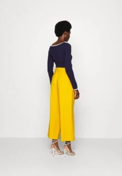 Anna Field Pantaloni - Dark Yellow -Anna Field f44bd219adff4b22b7c91eb3bc15edb8