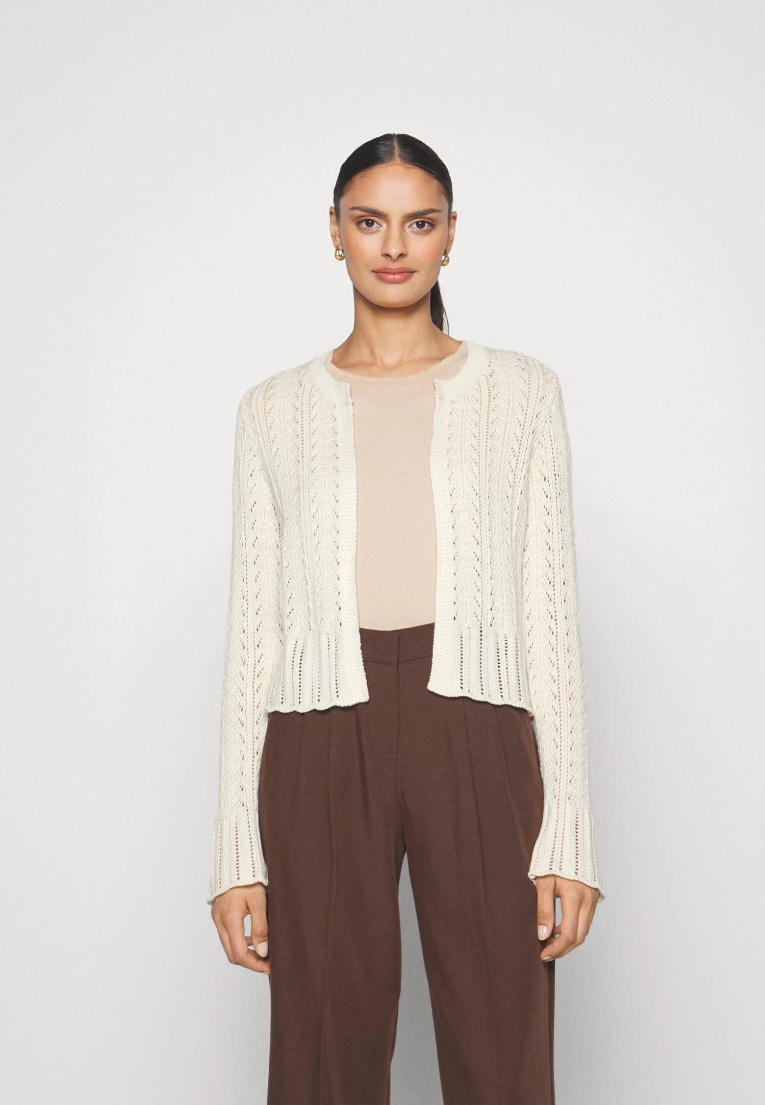 Anna Field Pointelle BoleroCardigan Offwhite Donna Maglieria AN621I0IO-A11 3 Anna Field Pointelle BoleroCardigan Offwhite Donna Maglieria AN621I0IO-A11